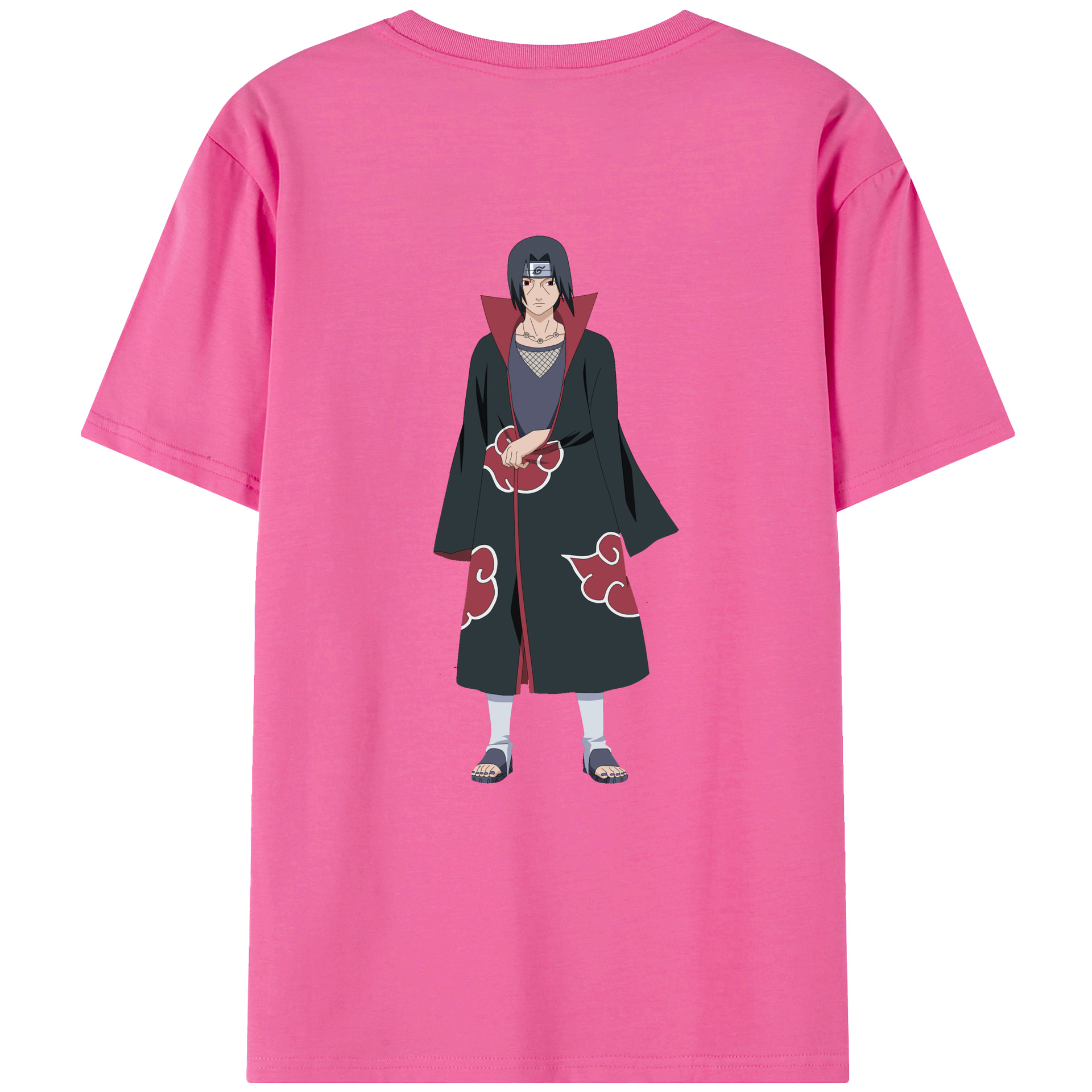 （画像用） NARUTO -ナルト- うちは イタチ Uchiha Itachi レディース半袖Tシャツ(バックプリント)